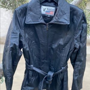 VTG American Leather 💯 Leather Jacket, Sz L